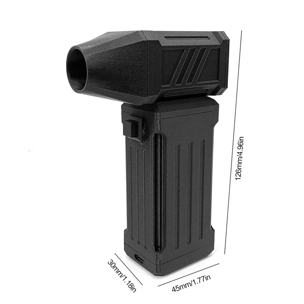 Mini Turbo Fan Speed Adjustable Small Turbo Jet Fan 110000RPM Powerful Blower 45M/S Built-In Battery Computer Keyboard Cleaner