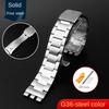 Для Swatch цельнометаллический браслет с вогнуто-выпуклым звеньями YCS Yas YGS железный стальной ремешок для мужчин и женщин керамический ремешок