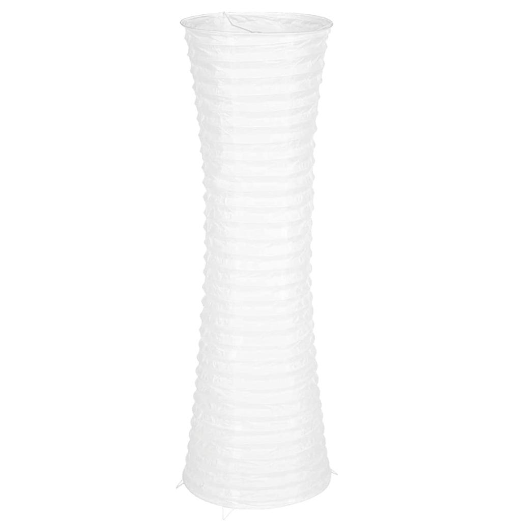 FERCAISH Paper Floor Lamp Shade, Foldable and Minimalist Style Rice Paper Lamps Classic Modern Paper Floor Bulb Cage Guard for Living Room Bedroom
