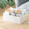 Многофункциональный держатель для салфеток, прямоугольный держатель для салфеток, дистанционный органайзер с деревянным корпусом для Livin