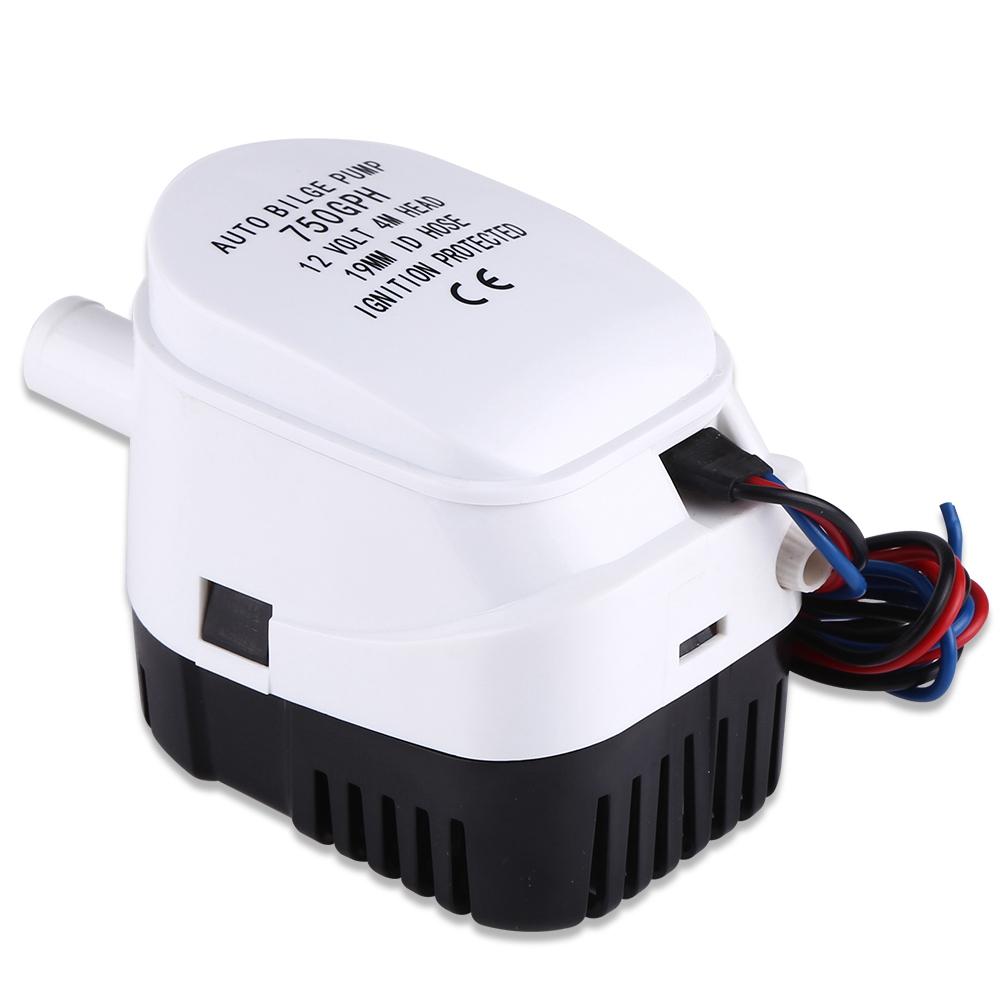 12V 750GPH Automatic Submersible Bilge Water Pump With Float Switch For Boat