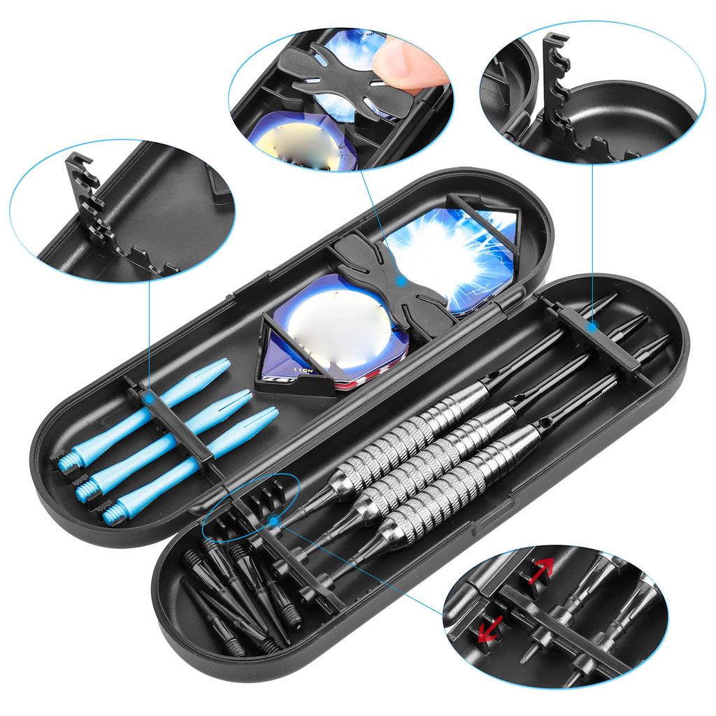 Dart Case Box Storage Holder, Darts Holder Box Darts Organiser Dart Bag Darts Carry Box for Steel Darts and Soft Darts