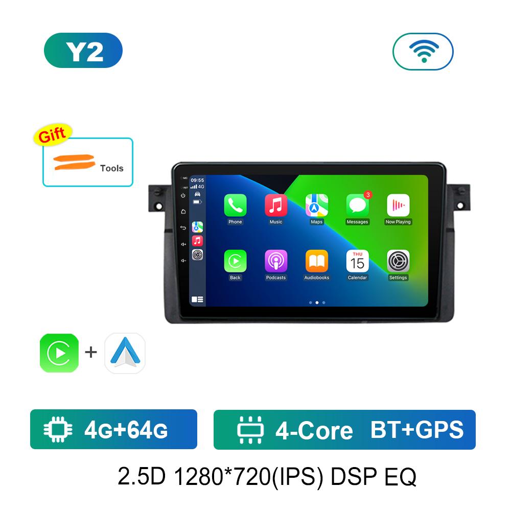 Android Car Radio Multimedia Video Player для BMW E46 M3 318/320/325/330/335 Bluetooth GPS навигация WiFi HD сенсорный экран