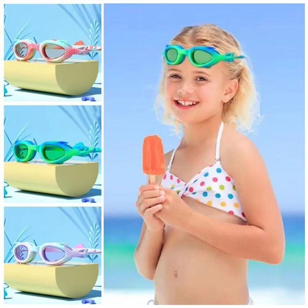 Waterproof Swimming Goggles High-definition Swim Cap Goggles Set Underwater Goggles Kids Swimming