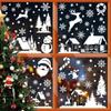 Christmas Mirror Stickers Santa Claus Snowmam Elk Window Sticker Snowflake Window Sticker Merry Christmas Happy New Year 2025