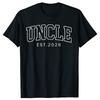 Funny Promoted To Uncle 2026 T-shirts Men Women's Fashion Casual Tshirt 100% Cotton Loose Oversized Father Days T Shirt