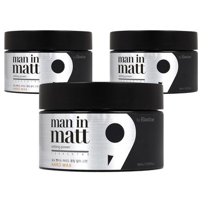 Воск для укладки волос Elastine Men in Matte Hard, 80 г, 3 шт.