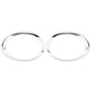 Car Front Headlight Trim Rings Bezel Cover For BMW Mini Cooper R55 R56 R57 2007-2015 51137149905 51137149906 Silver Plated