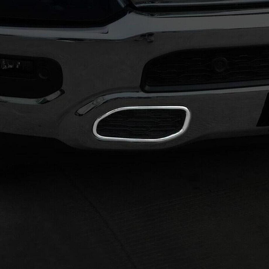 Fit For Dodge RAM 1500 ABS Chrome Front Bumper Grille Grill Cover Trim 2019-2024