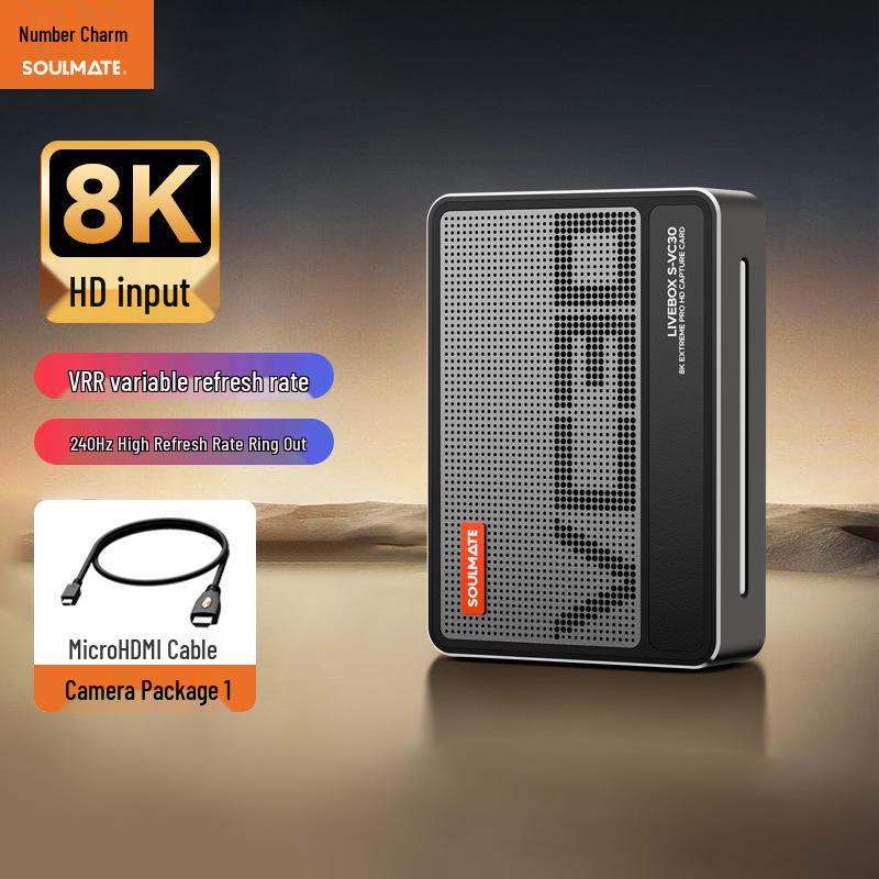 8-битная карта захвата видео 8K HDMI Charm VC308K для прямых трансляций, камеры, телефона, USB-трансляции экрана, сверхчеткий выходной контур.