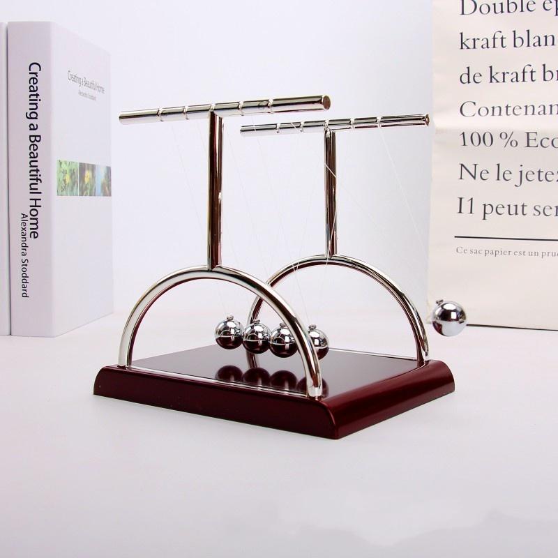 Cradle Balance Steel Balls Perpetual Motion Collision Ball School Teaching Physics Science Pendulum Home Decoration