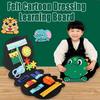 Dressing Board Busy Board Felt Material Sensory Toy Fine Motor Skills Toy  Children Education