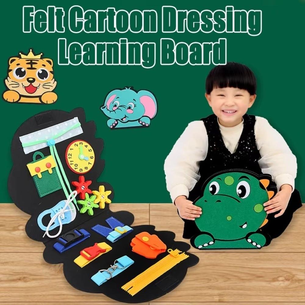 Dressing Board Busy Board Felt Material Sensory Toy Fine Motor Skills Toy  Children Education