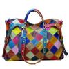 Leather  Bag  Random Color  Plaid Color  National Style Bag  Crossbody Bag