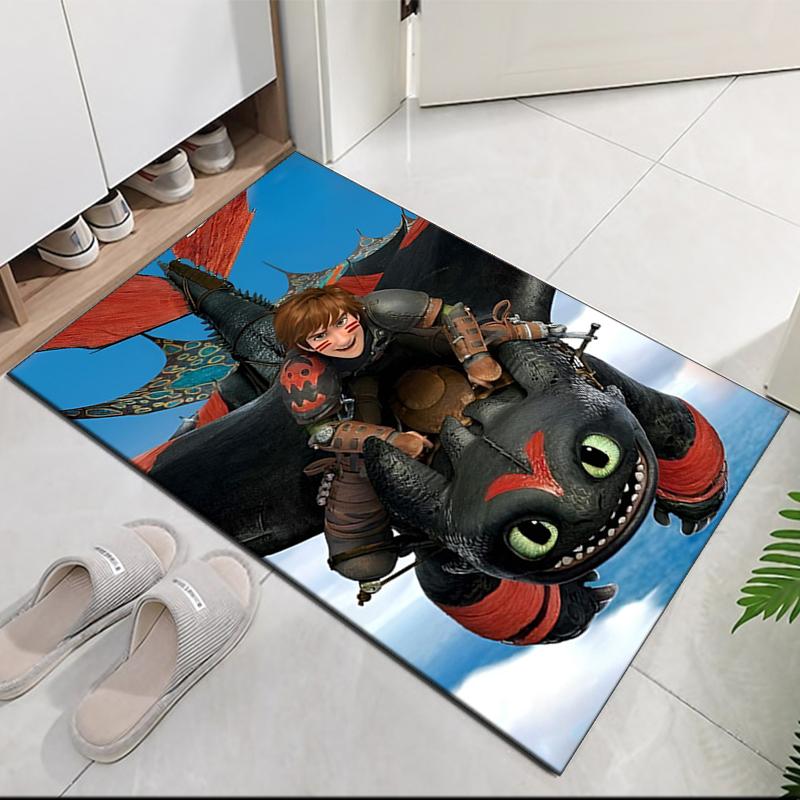 Dragon Printed Carpetrugfor Office Chair Living Room Bedroom Kitchen Room Decor Gifts