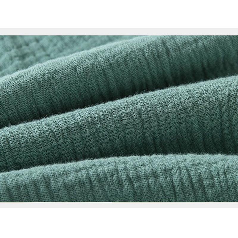 Летние брюки для девочек и мальчиков, корейские детские однотонные свободные шаровары из хлопка и льна, повседневные детские плиссированные брюки с высокой талией для девочек