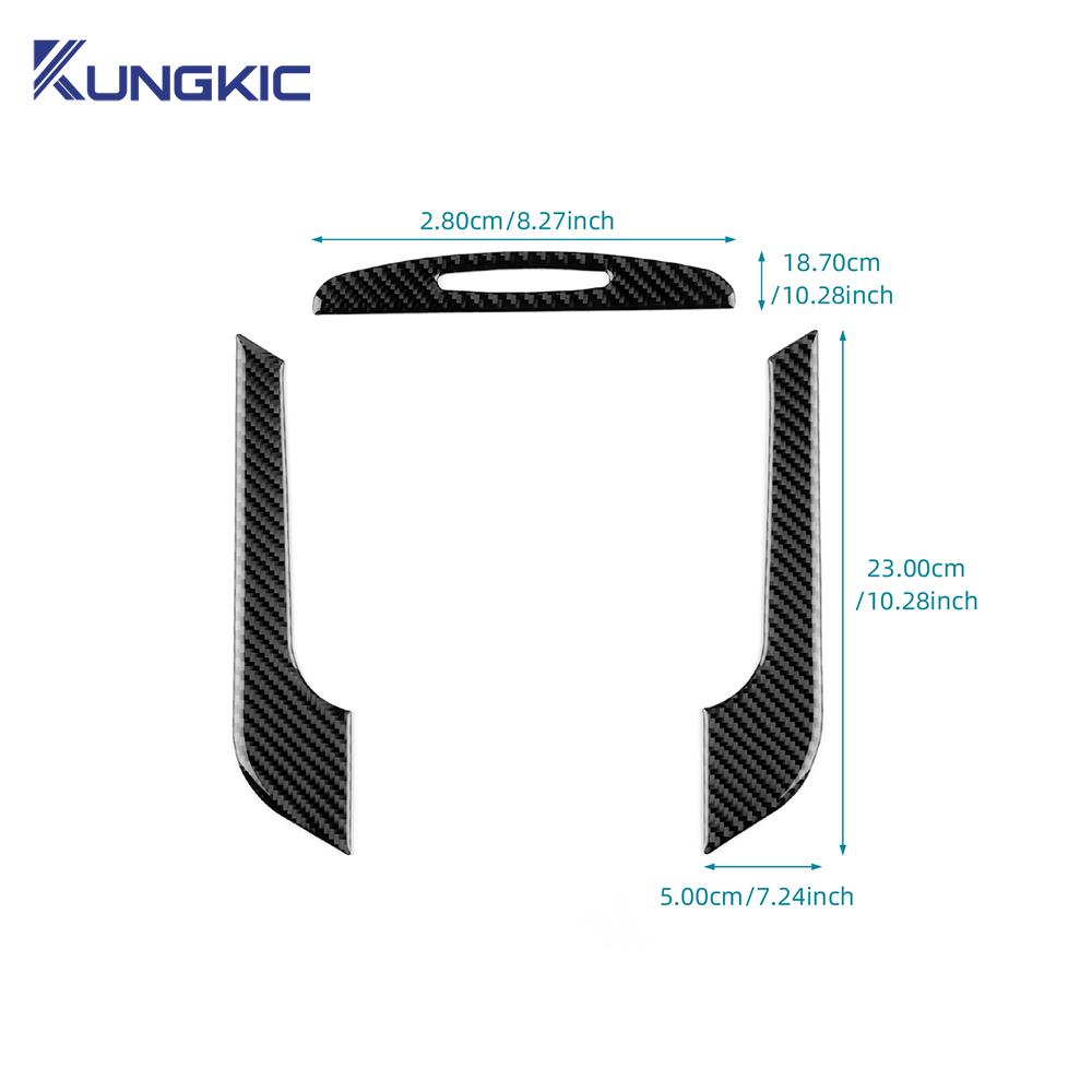 Для Chrysler 300 300C 2011 2012 2013 2014 Наклейка из настоящего мягкого углеродного волокна LHD RHD Панель подстаканника центральной консоли автомобиля Аксессуары