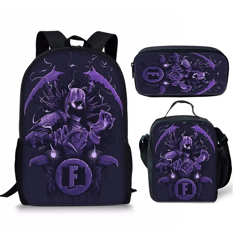 Back To School Школьный рюкзак Мультяшная сумка для ноутбука Пенал Набор из 3 предметов, Водонепроницаемый, Большая вместимость для мальчиков и девочек меньше