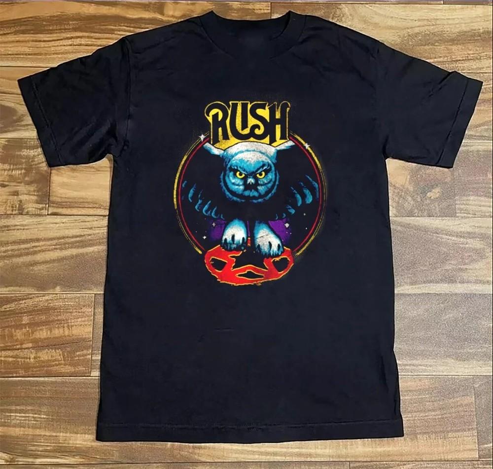 Редкая Коллекция Группы Rush Подарок для Фаната Черная S-5XL Футболка PP1943 Унисекс Футболка