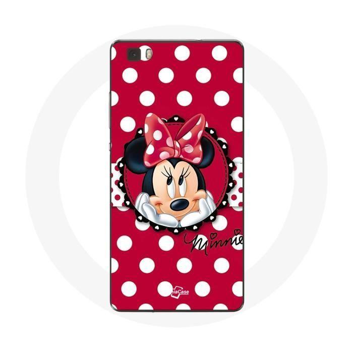 Coque pour Huawei P8 Lite Minnie Mouse Dessin animé Rouge