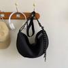 Half-moon Shape Dumpling Shoulder Bag Waterproof Sports Message Bag  Female/Male