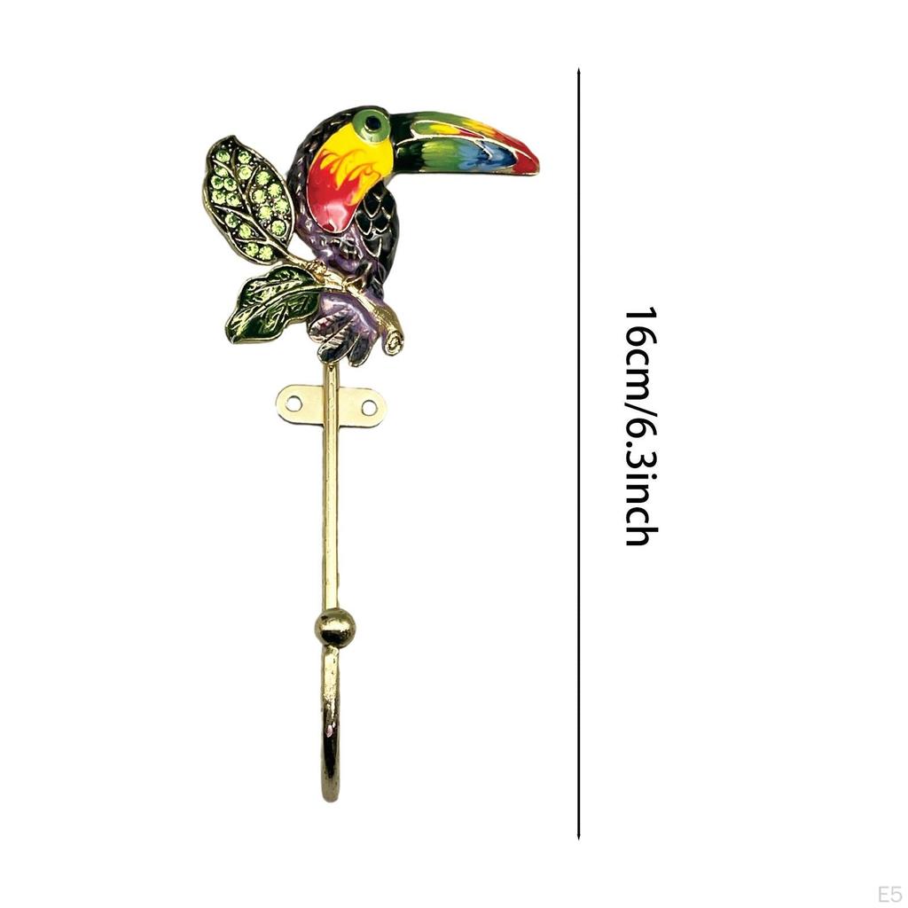 Настенный крючок для одежды в виде птицы, простой в установке, прочный, декоративный, вешалка для подвешивания пальто, для прихожей