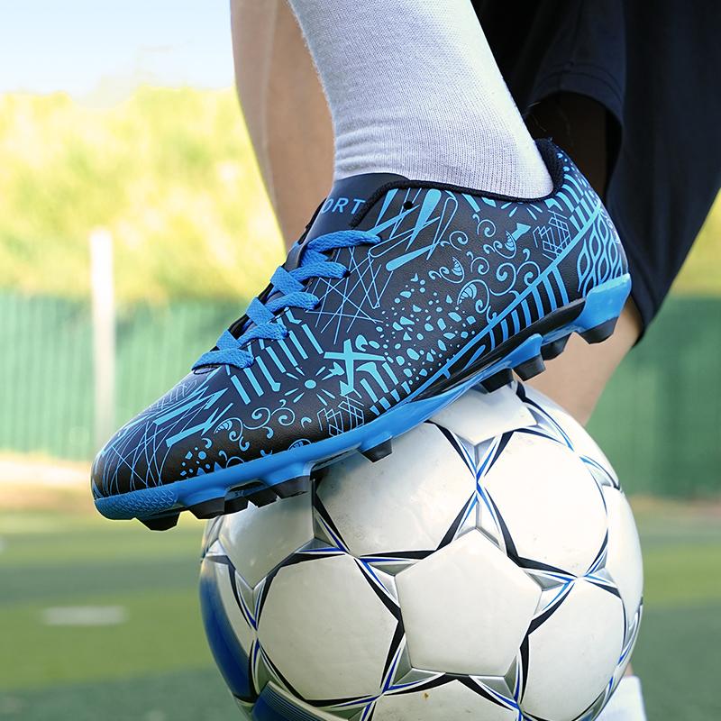 Новые мужские уличные футбольные бутсы женские футбольные бутсы мужские кроссовки обувь школьные кроссовки для мальчиков кроссовки с длинными шипами