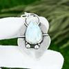 Sisters Day Sale 925 Silver Pear Larimar Stone Birthday Bezel Wedding Pendant