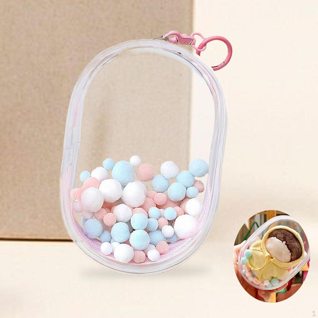 Clear Figure Display Bag, PVC Doll Small Storage Bag for Mini
