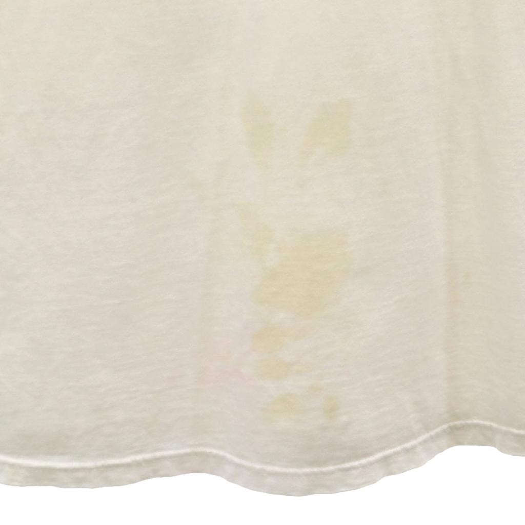 Anvil 90s Old Animal Print Short Sleeve T-shirt White Men's Used