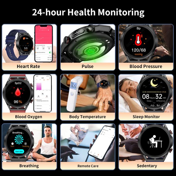 SACOSDING кровяное давление умные часы мужские ЭКГ + ППГ + ВСР Bluetooth вызов кислорода в крови монитор артериального давления женские спортивные умные часы