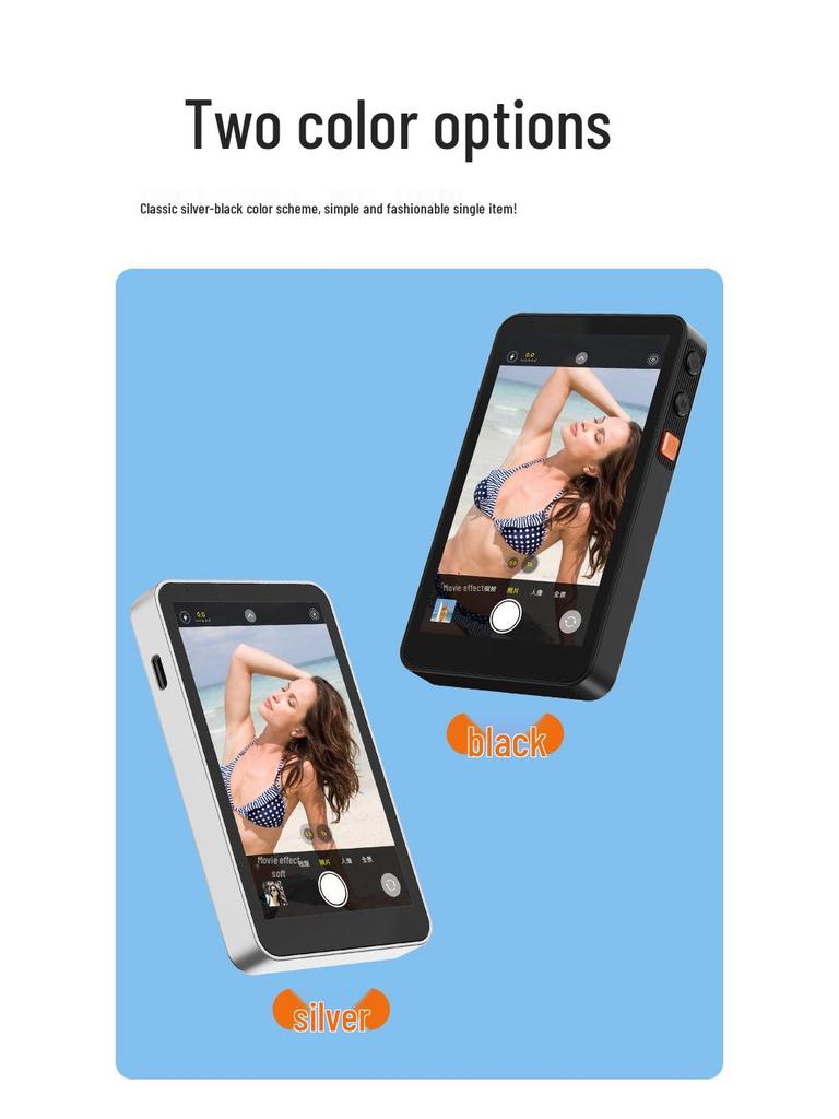 Wireless Mobile Selfie & Live Streaming Display for Photography with Screen Mirroring & Magnetic Rear Camera