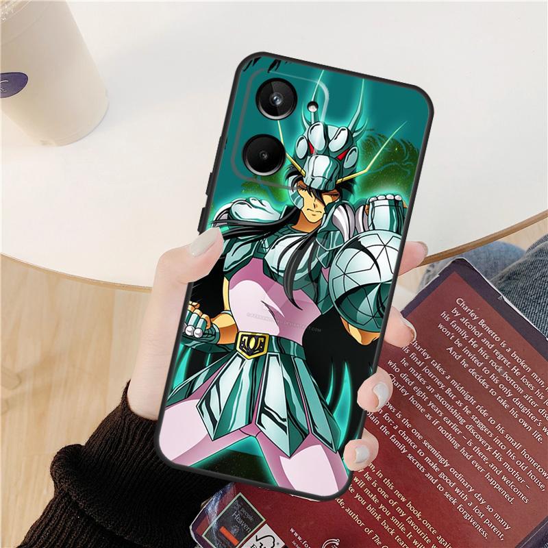 Saint Seiya Shiryu Case For Realme C61 C67 C53 C55 C75 C51 C21Y C25S GT 6 6T 5 GT7 Pro 10 11 12 13 14 Pro Plus