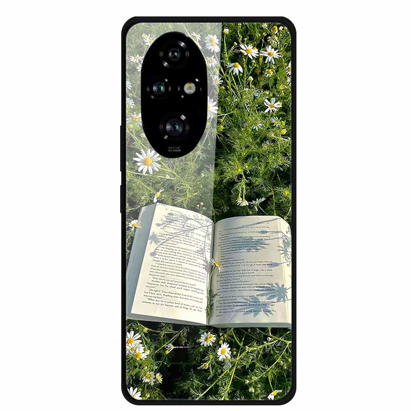 Glass Phone Case For Honor 200 PRO Back Shield Cover Cases for Huawei Honor 200Pro Bumper Funda Hard Tempered Fashion Coque Capa