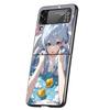 Чехол для телефона Genshin Impact Милая Фурна для Samsung Galaxy Z Flip 3 4 5 6 7 Жесткий Складной ПК Для Samsung Z Flip4 Flip5 Чехол