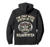 TEKNO Rave Gorilla DJ Sound System Back Print Hoodie