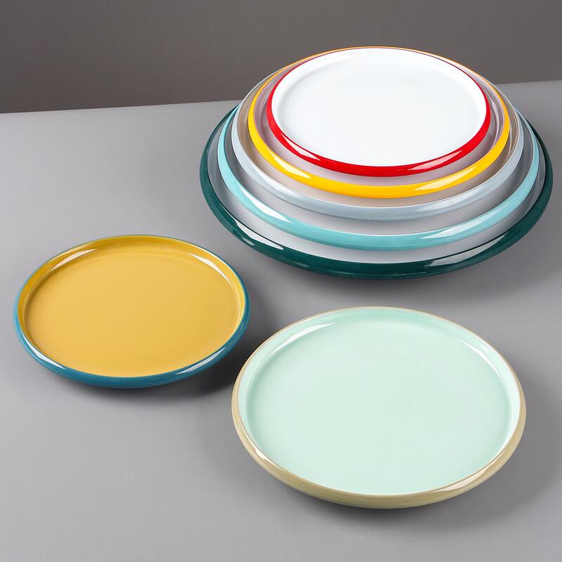 Shengxin Hui Melamine Two-Tone Round Catering Plate