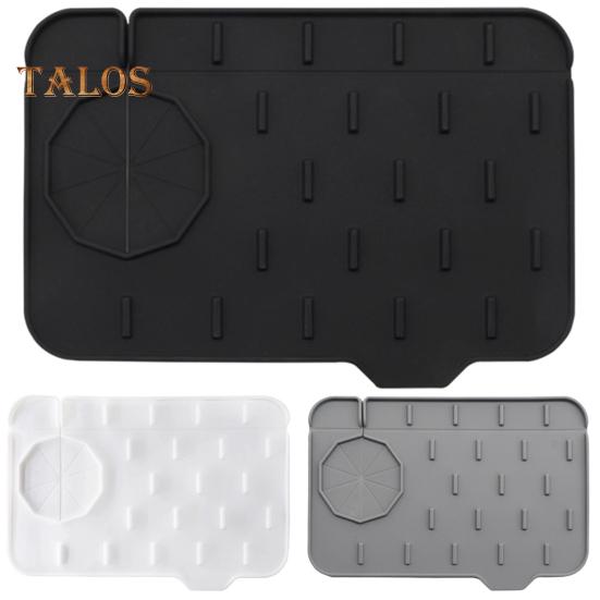 Коврик для слива воды, гибкий, экономящий усилия, режущий, прочный наклонный паз, дизайн, сушилка для раковины, аксессуары для дома