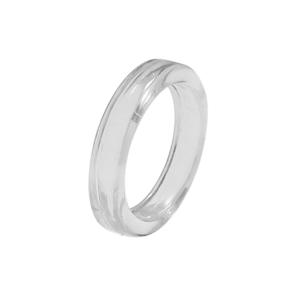 Модные разноцветные акриловые кольца из смолы для женщин Простые однотонные геометрические круглые кольца для пальцев Ювелирные изделия Подарок Anillo Mujer AVE