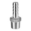 Нержавеющая Сталь 3/8" 1/2" BSP Наружная Резьба Фитинг Трубный 8мм 12мм Штуцер для Шланга Соединитель-Елочка