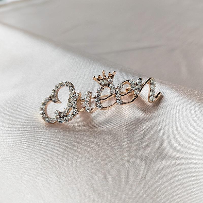 Модные аксессуары, бриллиантовая корона, брошь английской королевы, булавки интернет-знаменитостей, аксессуары для одежды для женщин