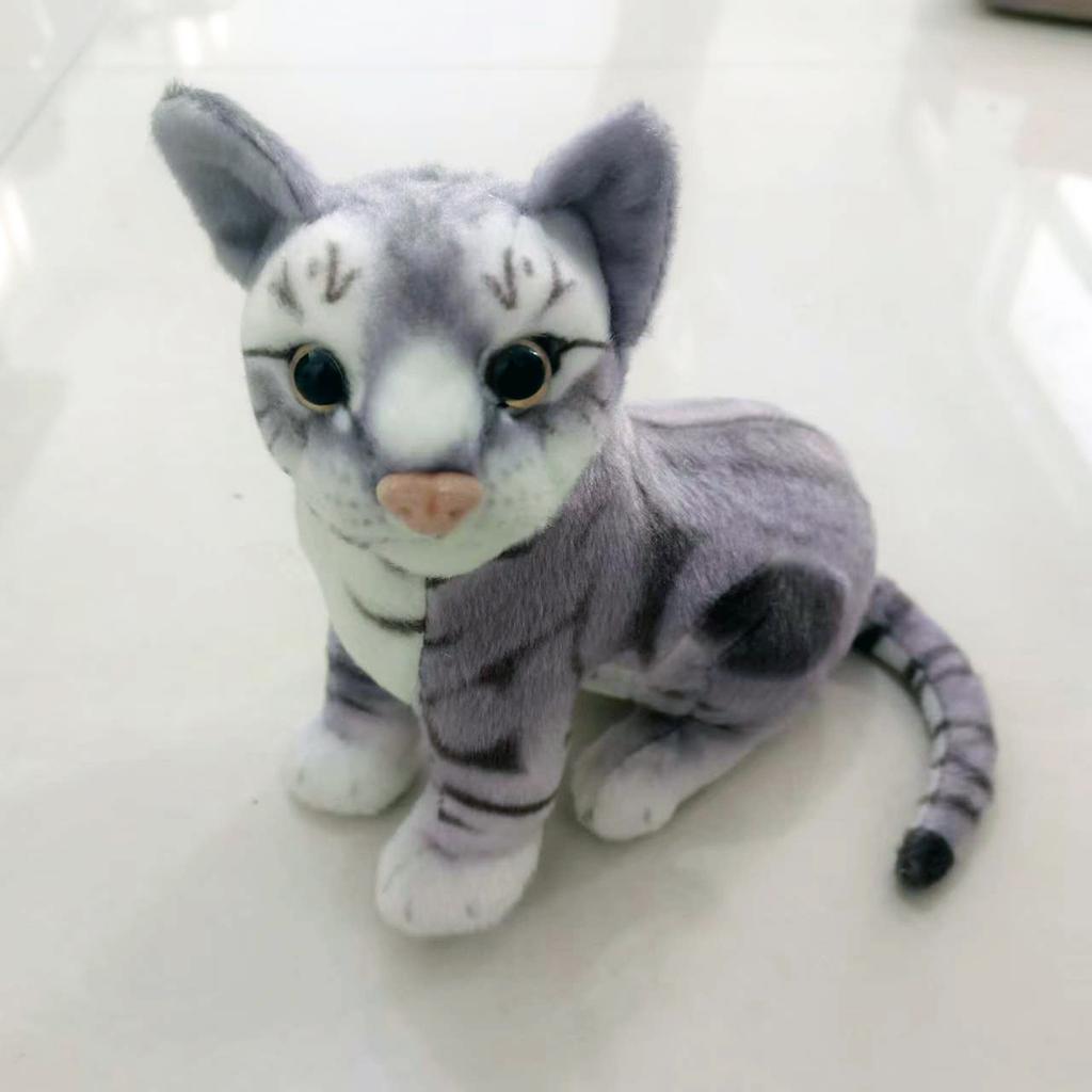 Новая Имитация Кошки Кукла Плюшевая Игрушка Кукла Кошка Тряпичная Кукла для Детей и Девочек Как Успокаивающий Подарок на День Рождения