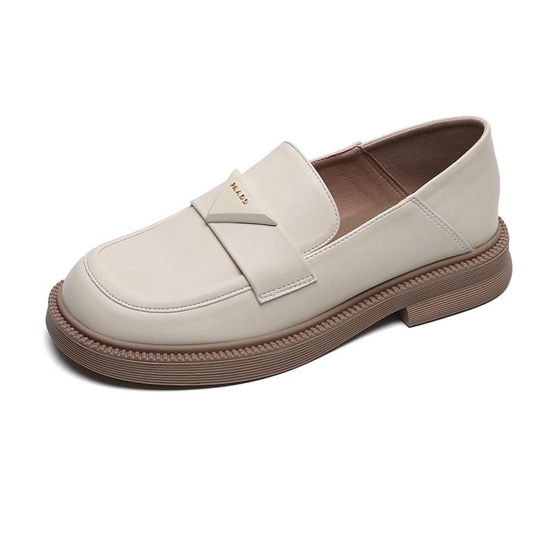 Ретро британские лоферы на толстой подошве с мягкой подошвой для осени