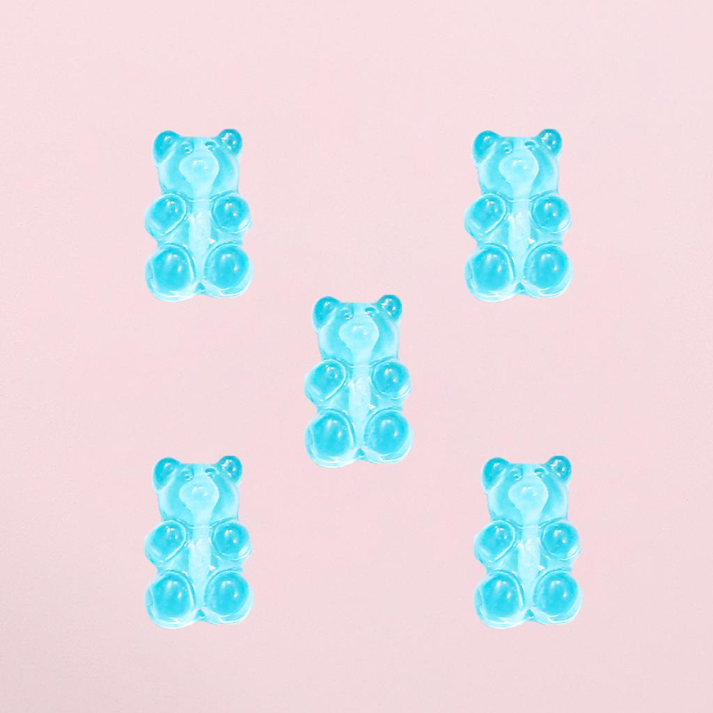 1000Pcs Resin Candy Bear Charms Beads for DIY Necklace Bracelet Earrings Jewelry Making