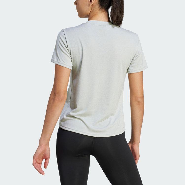 Adidas Футболка Hiit Heat.Rdy Sweat-Conceal Logo для женщин, топы, серебристо-серый IM2635