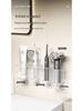 Wall-Mounted Punch-Free Suction Cup Toothbrush Holder & Bathroom Storage Box