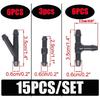15x Windshield Wipers Hose Connectors Washer Nozzle Pipe Adapter Universal Tube