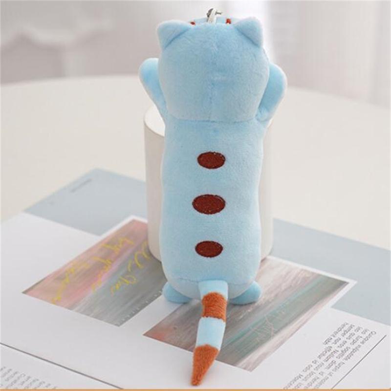 16CM New Long Cat Plush Toy Keychain Cute Cat Doll Bag Hanging Decoration Doll Scratching Machine Brithday Gifts For Girls