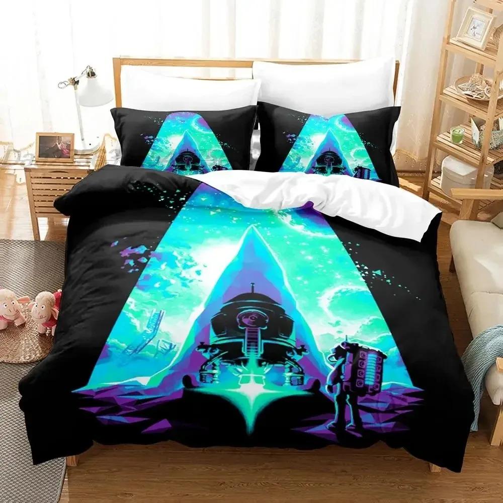 Astroneer Bedding Collection Single Twin Full Queen King Size Bed Collection Adult Kid Bedroom Duvet Cover Collections 3D Print Game Bed Sheet Set