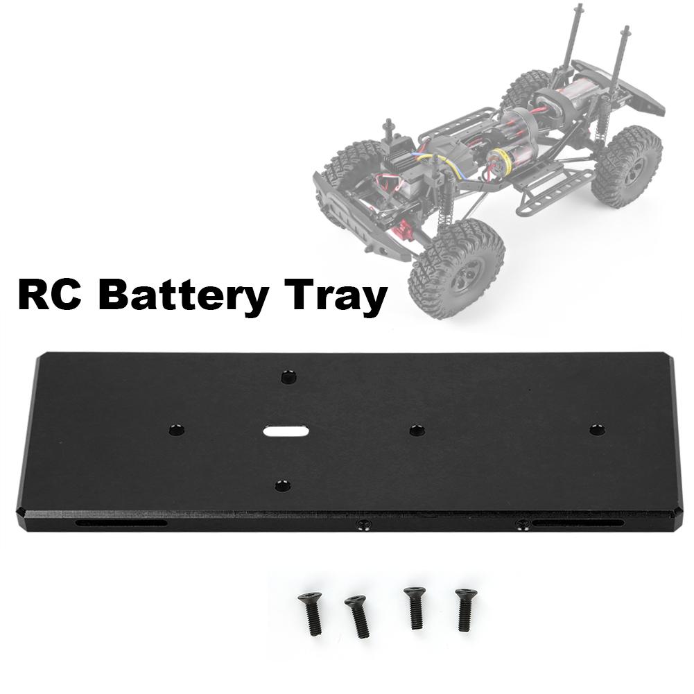 RC Battery Tray with Screw Replacement Accessory Fit for RGT EX86100 1 10 RC CarBlack 6800228L